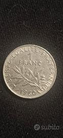 1 Franco francese del 1960,