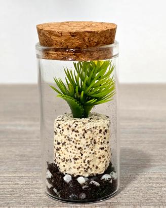 Mini terrarium fatto a mano pezzo unico 