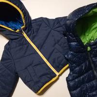 1 piumino + 1 gilet neonato 6-9 mesi 