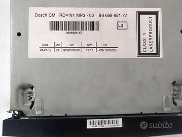 9666968177 AUTORADIO PEUGEOT PARTNER 1.6 D 82KW 5M