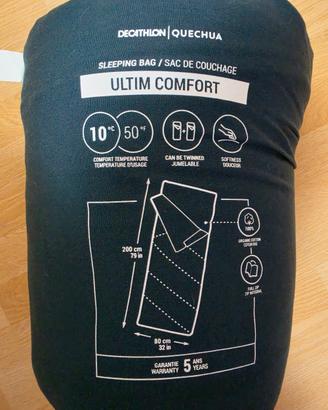 Sacco a pelo ARPENAZ 10°ULTIM COMFORT COTONE blu