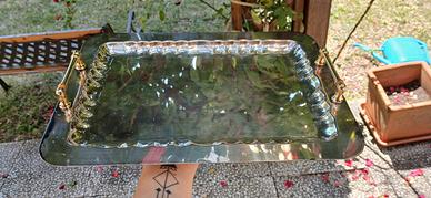 Vassoio Vintage 24k/silver 1000 platinato 