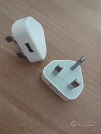 2 Caricabatterie UK, con USB - A