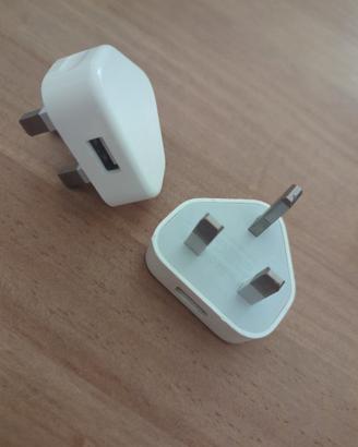 2 Caricabatterie UK, con USB - A