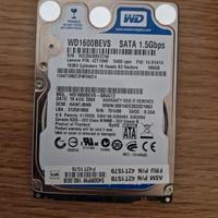 Hard Disk WD 160GB - SATA - 2.5 - settori dann.