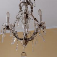 lampadario a gocce antico