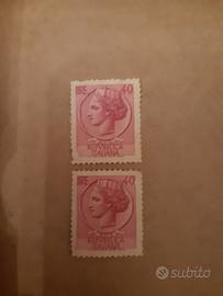 francobollo 40 lire