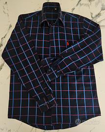Camicia blu M logo Ralph Lauren cotone 100%