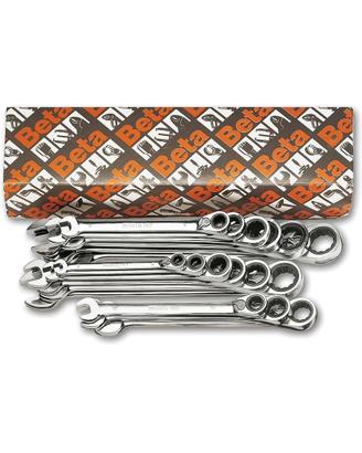 Beta 142/S15 chiavi a cricchetto reversibile 15pz