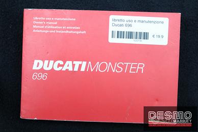 libretto uso e manutenzione Ducati 696