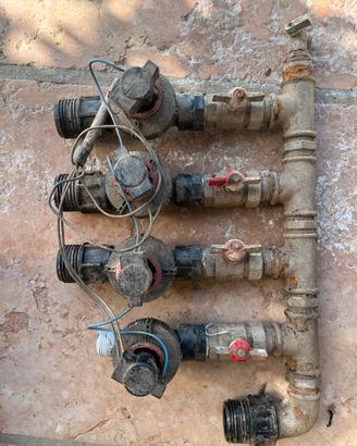 Valvole inpianto irrigazione giardino