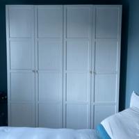 Armadio bianco legno