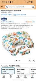 Cuscino Allattamento Chicco Boppy Deluxe+Cintura