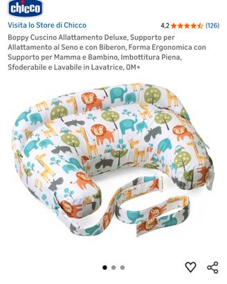 Cuscino Allattamento Chicco Boppy Deluxe+Cintura
