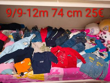 Abbihgliamento Bambino 9-12 msi 74 cm Autunno Inve