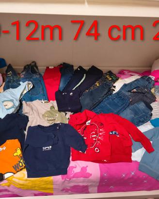 Abbihgliamento Bambino 9-12 msi 74 cm Autunno Inve