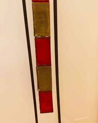 Lampada Etnica Pelle H 180 cm