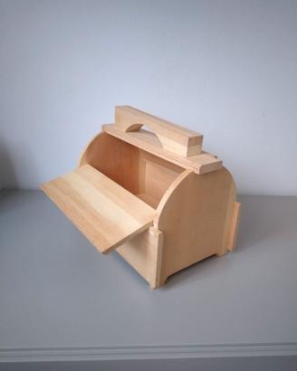 Scatola portaoggetti in legno