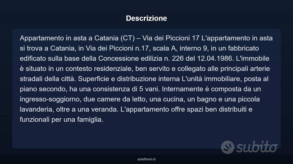Appartamento – Catania, Cibali, San Giovanni Galermo-Trappeto-Cibali - Vista 3