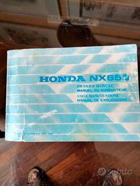 manuale  uso e manutenzione Honda Dominator 650 NX