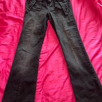 Jeans nero a zampa bershka