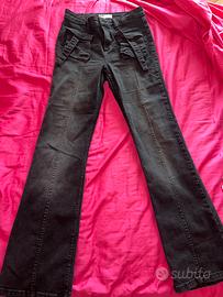 Jeans nero a zampa bershka