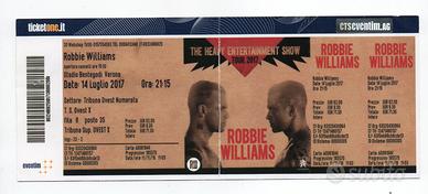 Biglietto da collezione ROBBIE WILLIAMS 2017