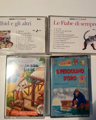 4 audiocassette di fiabe
