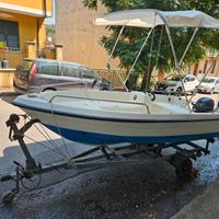 Barca 4,5 metri con motore yamaha 20cv 4t