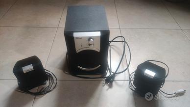 Casse Trust piccole amplificate con subwoofer
