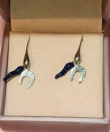 Orecchini scaramantici in argento - nuovi