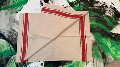 6x Asciugapiatti canapone fatti a mano