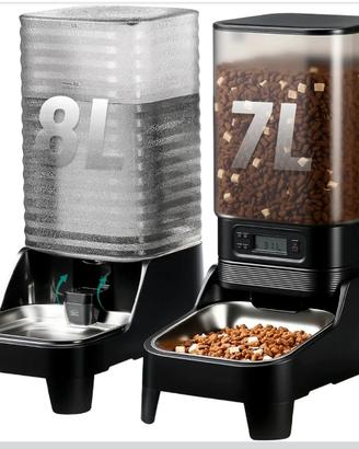Dispenser automatico cibo e acqua per cani e gatti