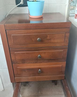 Comodino legno 