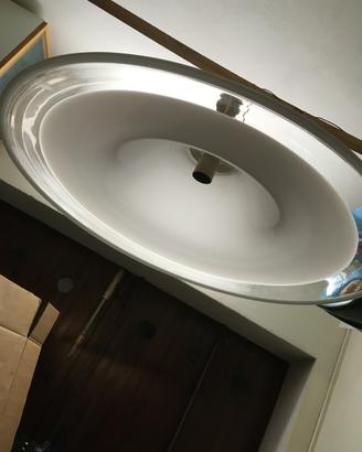 Lampadario In Vetro Vintage Anni 50