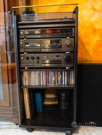 Impianto audio Technics con casse Yamaha