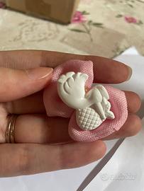 Fiocchetto con cicogna