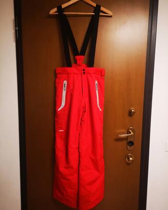 pantaloni neve tipo salopette 14 anni Wedze