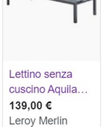 Lettino per prendere il sole