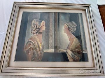 Olio su tela grande firmato 