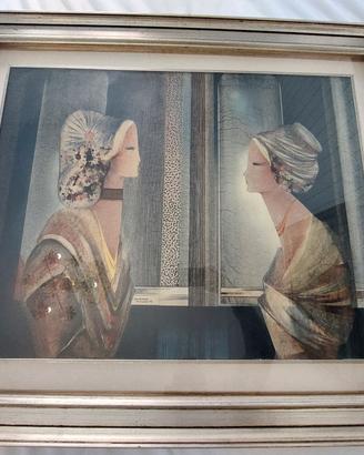 Olio su tela grande firmato 