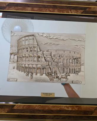 Quadro Colosseo in Argento 925
