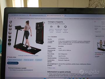 Tapis Roulant Elettrico Pieghevole