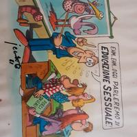  due opere di Benito Jacovitti Vignette originali 