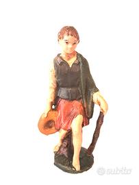 Statuina Presepe Pastore Bastone Cartapesta