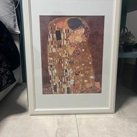 Quadro cornice panna con serigrafia