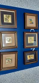 lotto 6 quadretti 10x10 cm