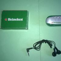 RADIO  BIRRA HEINEKEN CON LUCE E AURICOLARI