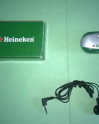 RADIO  BIRRA HEINEKEN CON LUCE E AURICOLARI