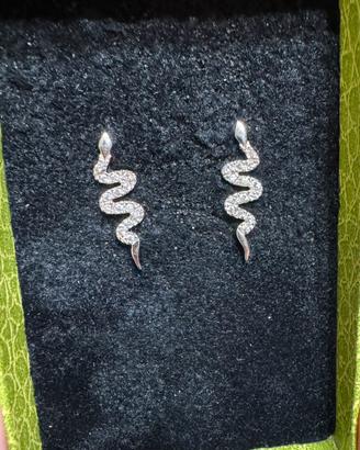 Orecchini oro 18 ct e zirconi